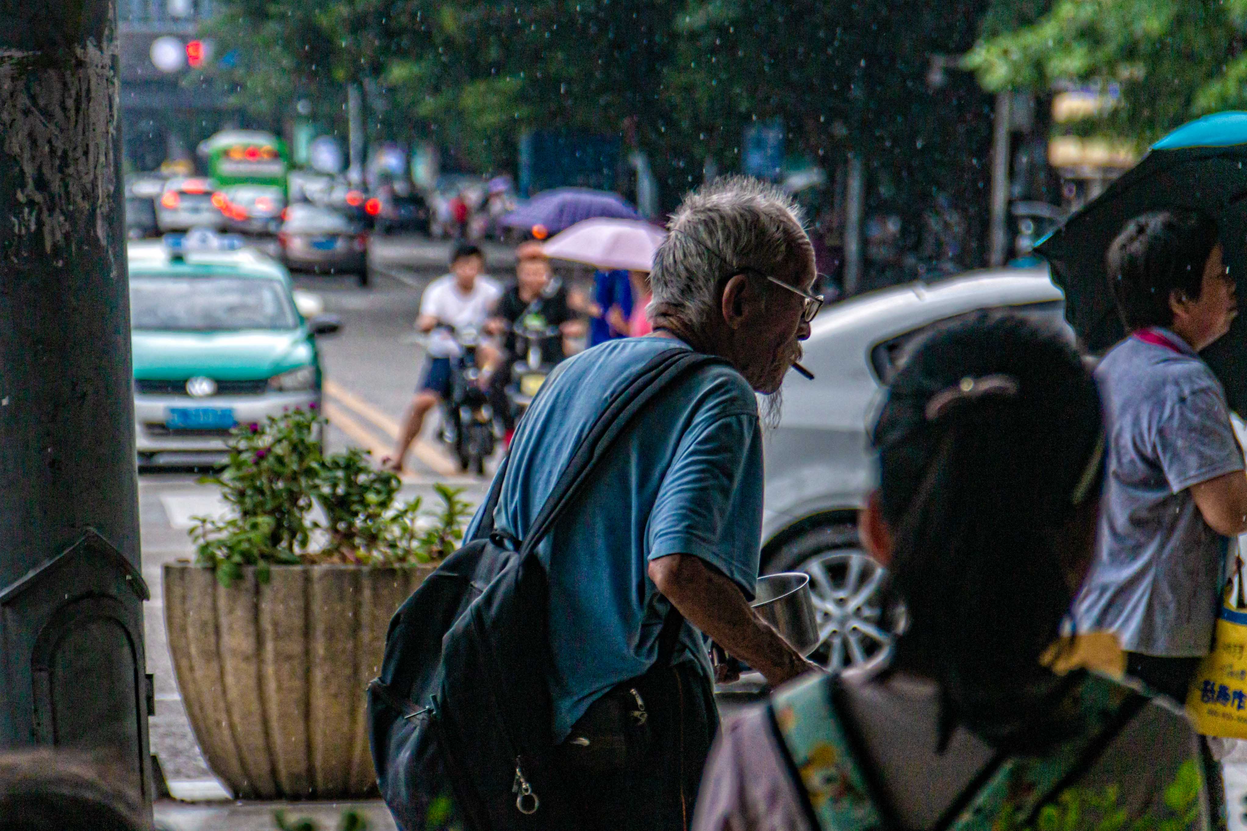 雨中流浪